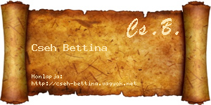 Cseh Bettina névjegykártya